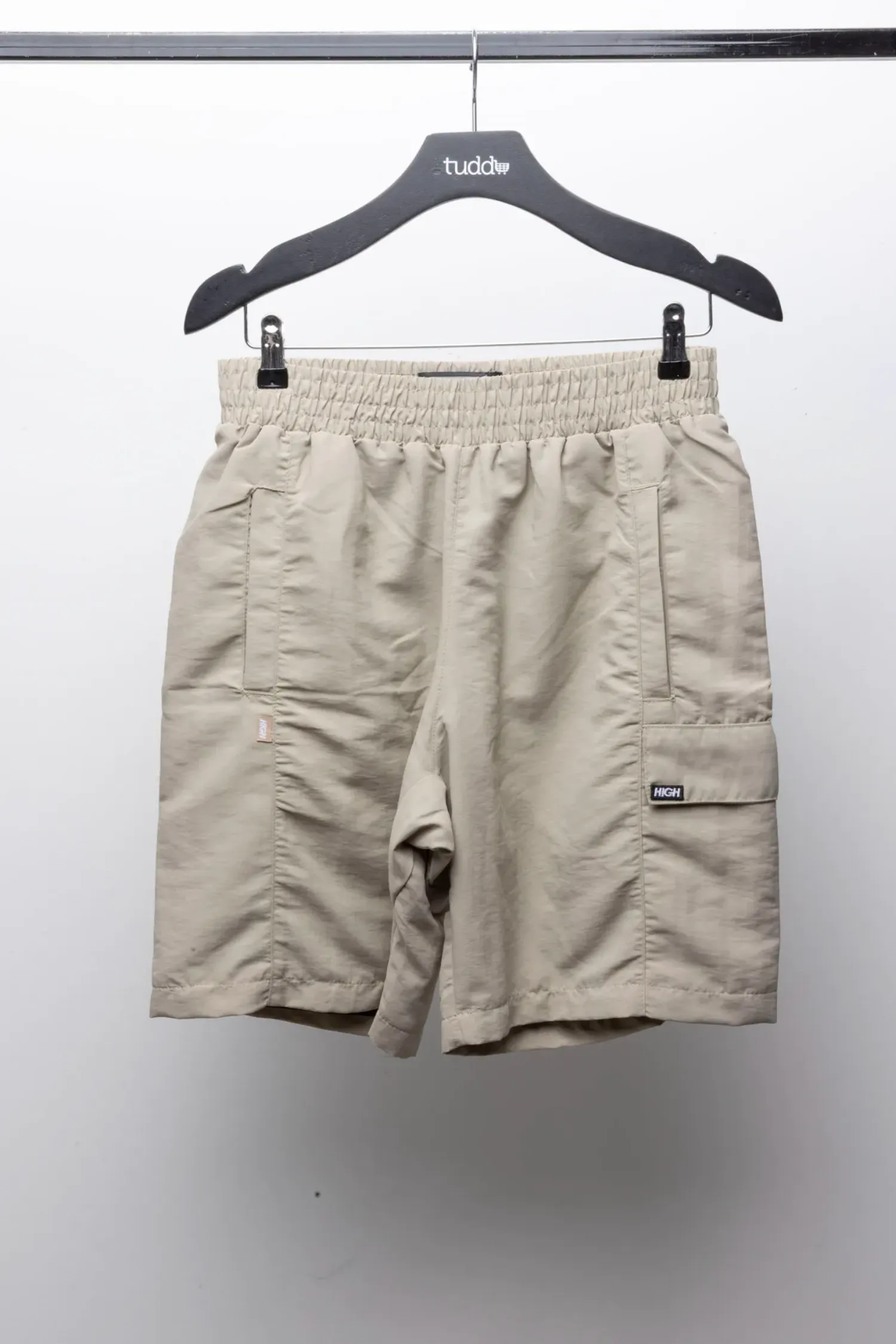 Shorts High Company Essencial Sport Beige — M, Novo