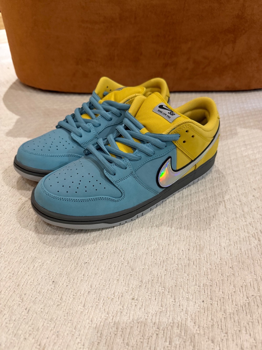 Nike SB Dunk Low Pro Lightning Denim Turquoise — 46, Novo
