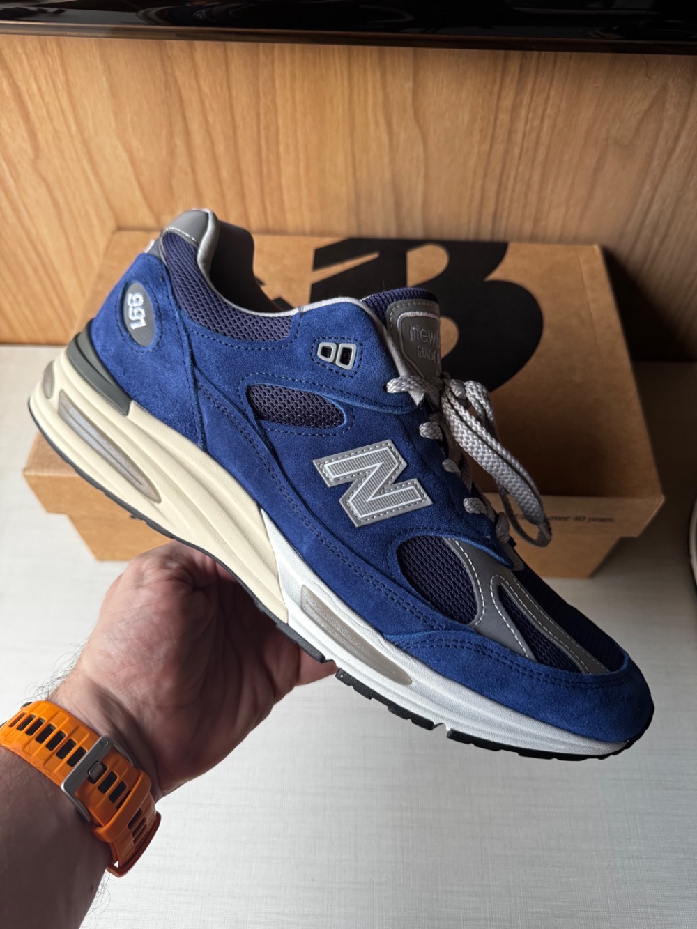 New Balance 991v2 MiUK Limoges Pageant Blue — 43, Novo