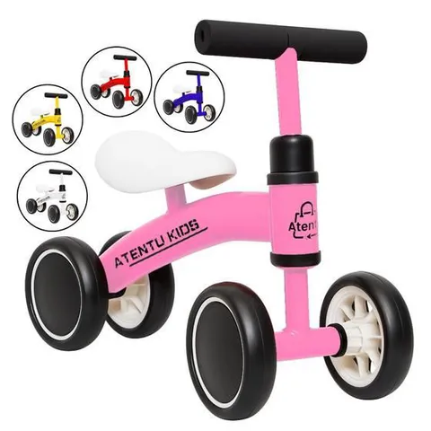Bicicleta Infantil De Equilíbrio Sem Pedal 4 Rodas