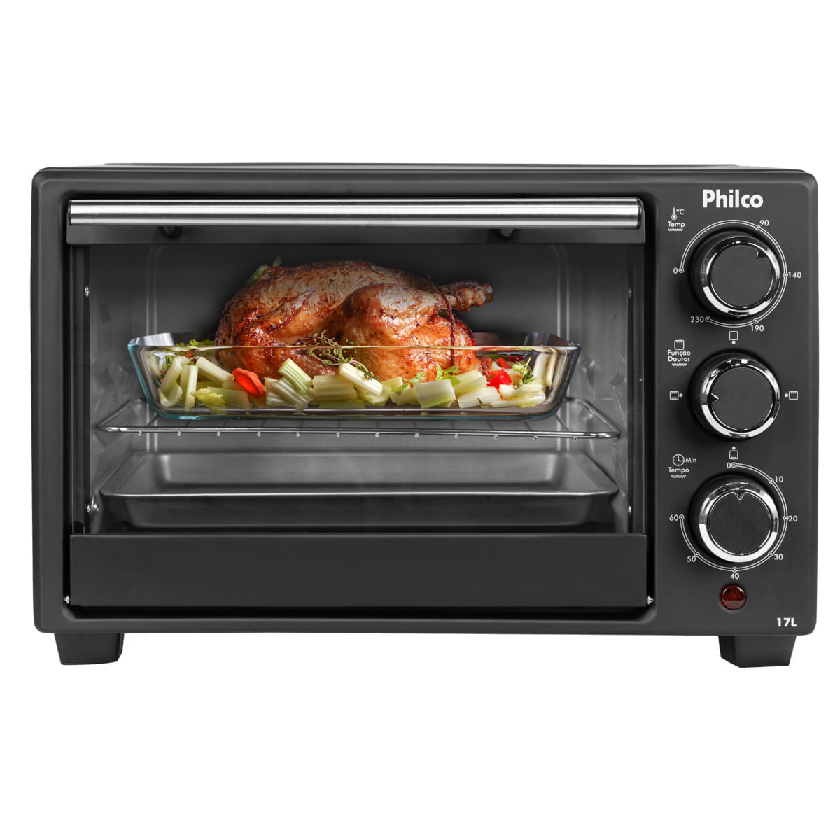 Forno Elétrico Philco 17L Preto 2 Resistências PFE17P 110