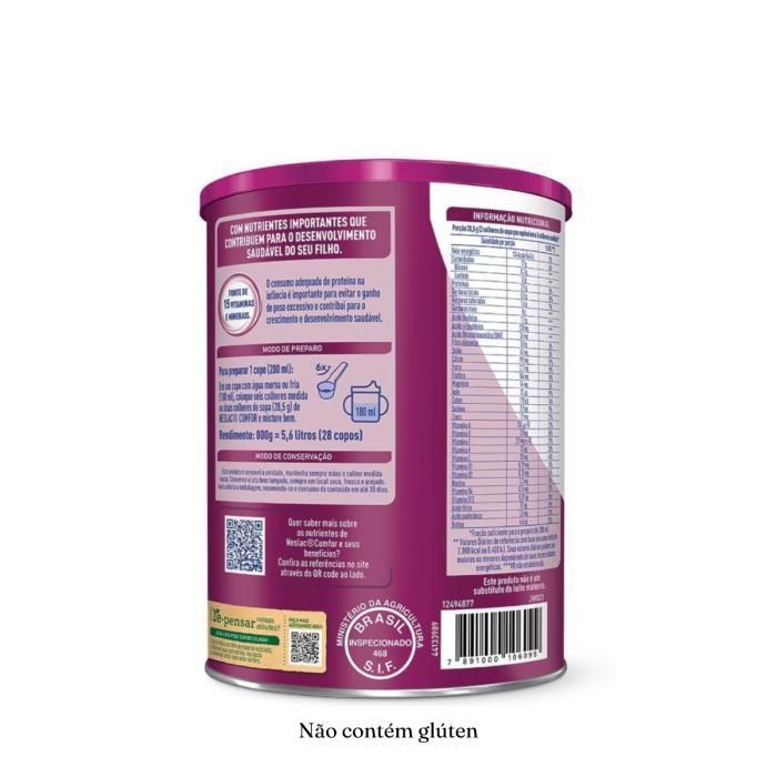 Foto 2 de Composto Lácteo Neslac Comfor Zero Lactose 700g