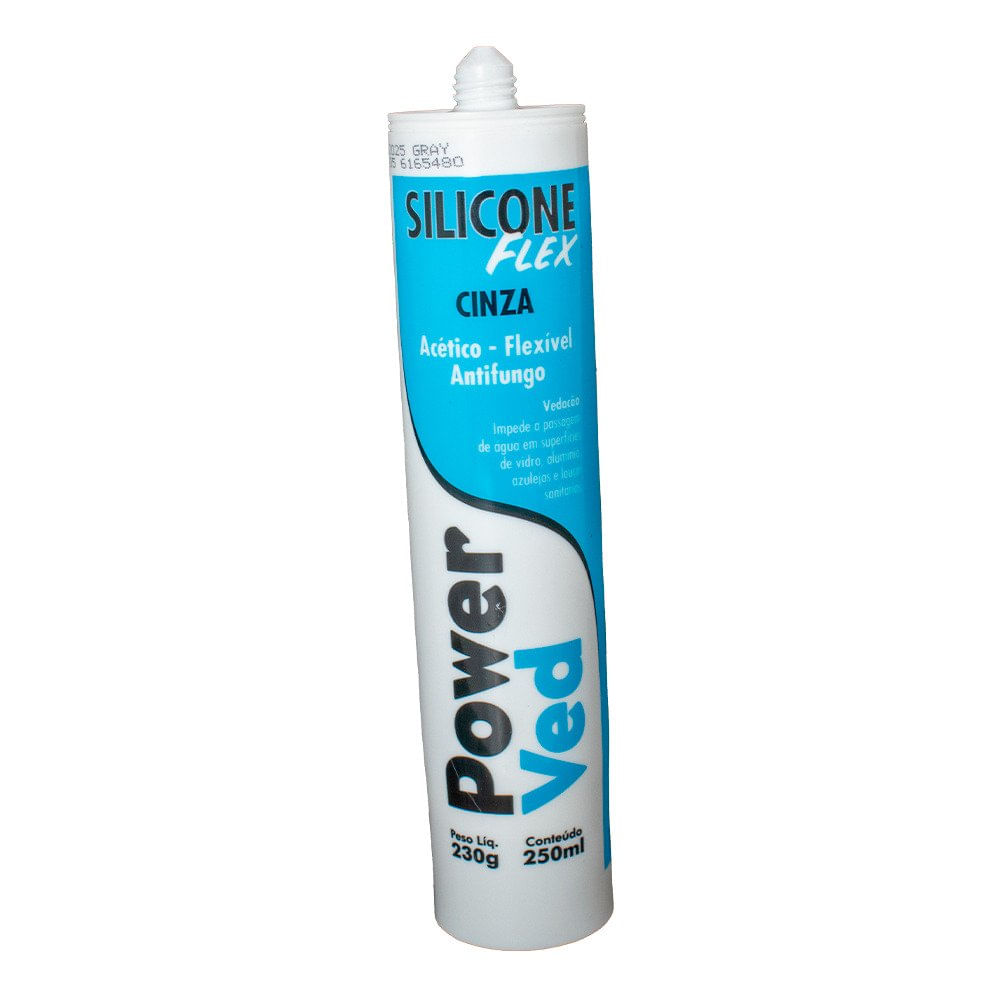 Ade Silicone Flex Cinza 250Ml Powerved