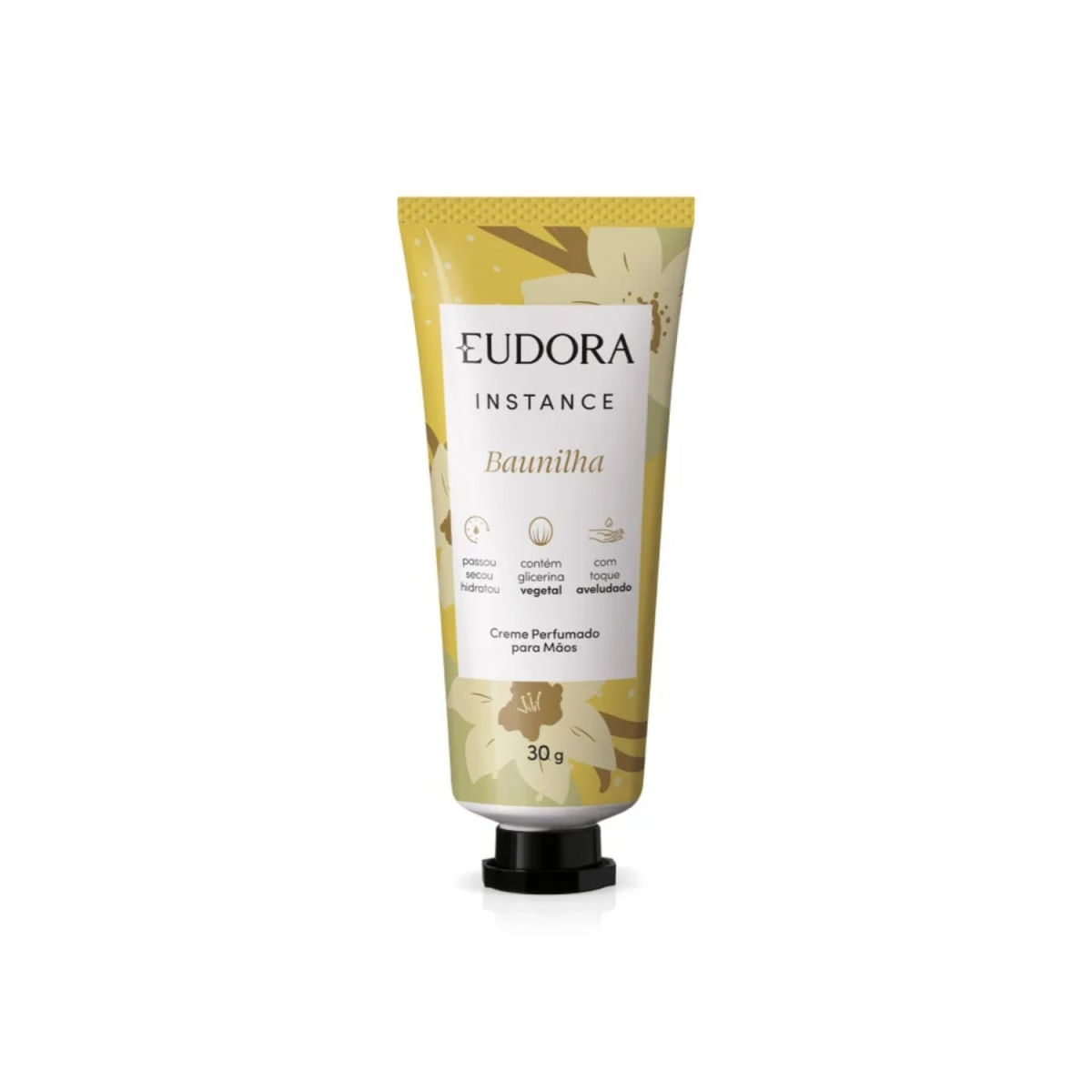 Creme Perfumado Para Mãos Instance Baunilha Eudora 30g Secagem Rápida REF 51514
