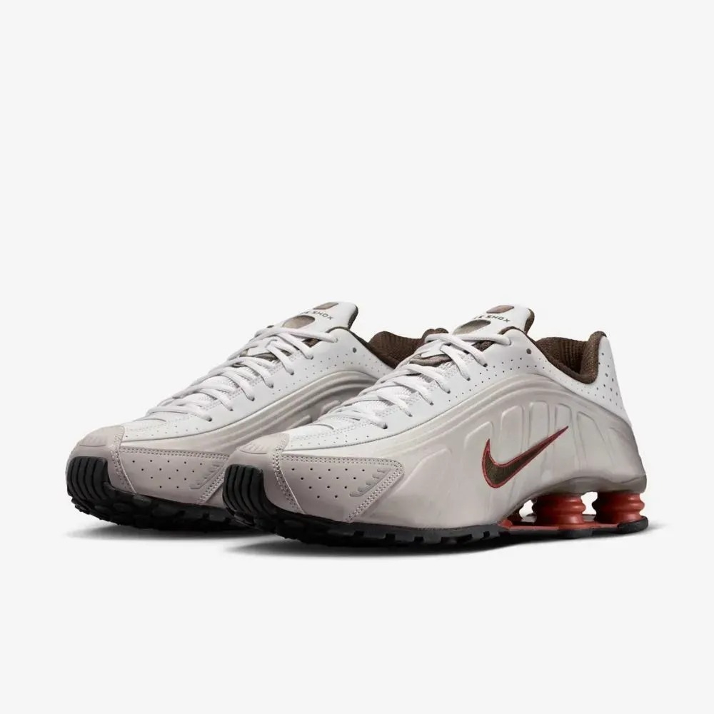 Nike Shox R4 Best Grey Dusty Peach College Grey — 38, Novo