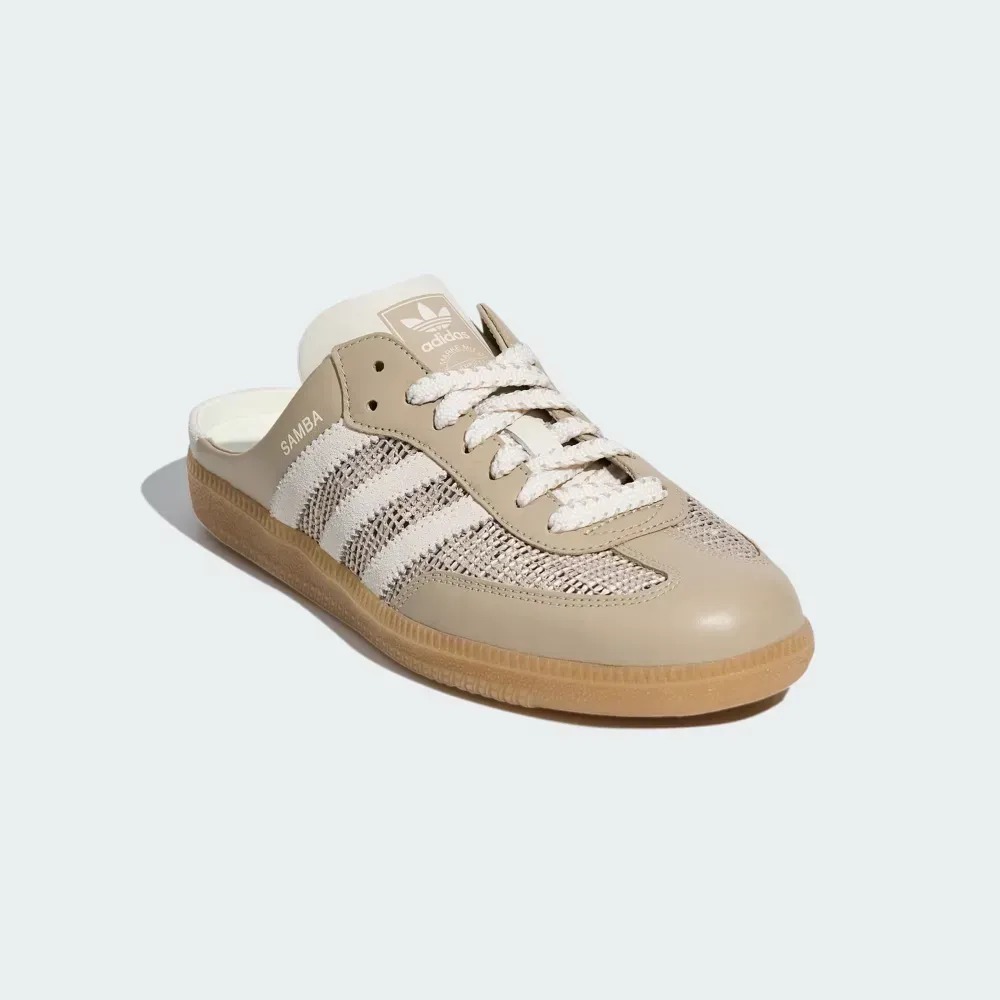 adidas Samba OG Mule Khaki Three Off White Gum — 38, Novo