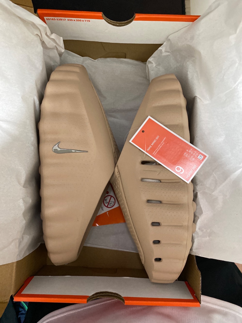 Nike Mind 001 Hemp Sanddrift Pale Ivory — 40.5, Novo