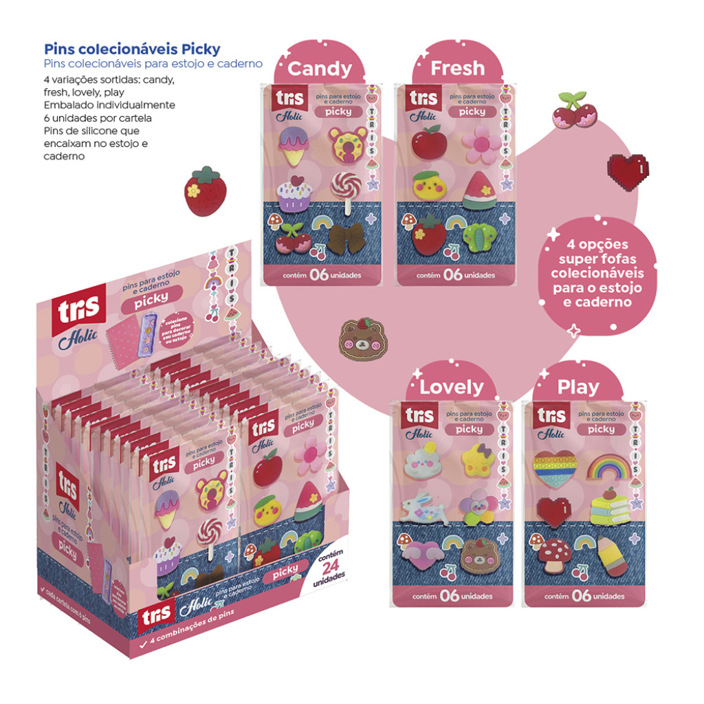 PINS TRIS HOLIC PICKY CART 912848 UNIDADE
