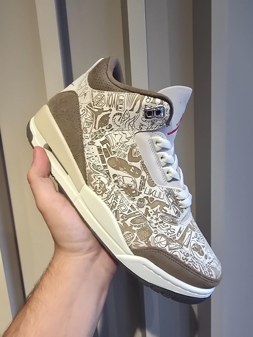 Air Jordan 3 Laser Phantom Sail — 40 / 41 / 42 / 43, Novo