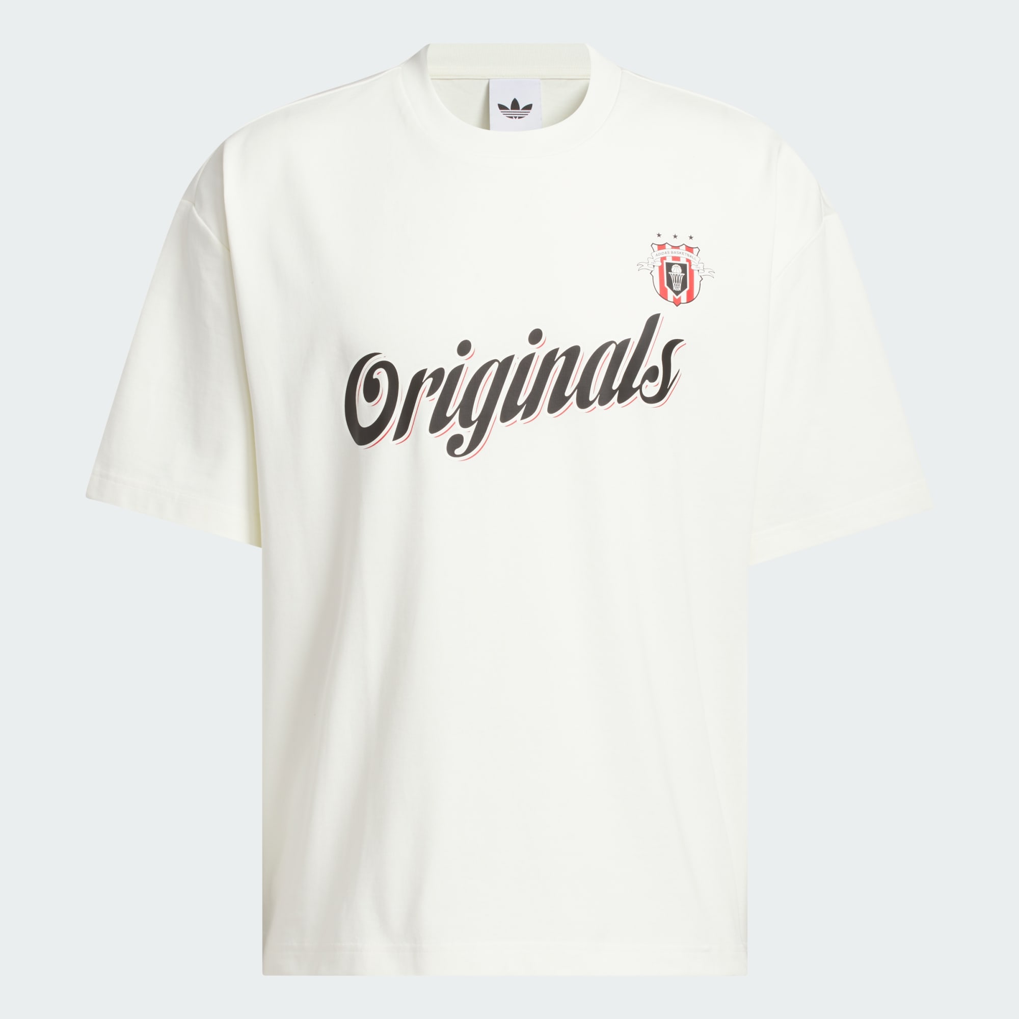 Camiseta adidas Originals Basketball Team Off White — XG / XXG, Novo