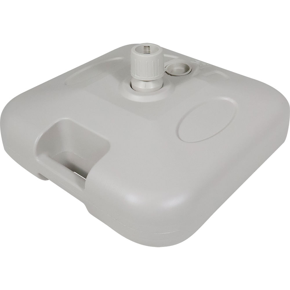 Base Plástica Para Guarda-sol e Ombrellone 18 Kg Quadrada Branca Bel