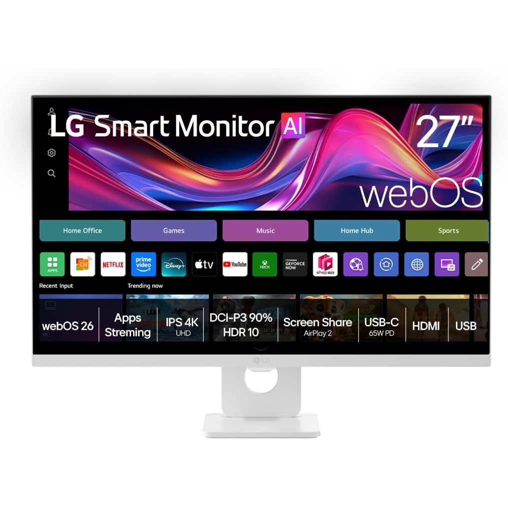 Monitor LG Smart AI 27" 4K UHD HDR10 IPS WebOS 26 — 27U731SB-W.AWZM