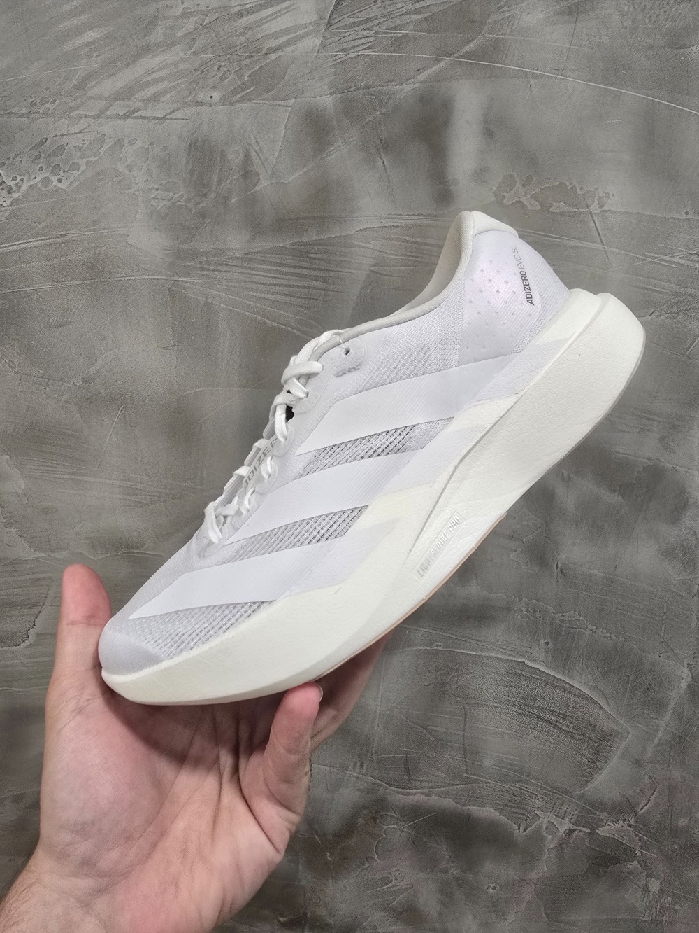 adidas Adizero EVO SL Cloud White Warm Sandstone — 36, Novo
