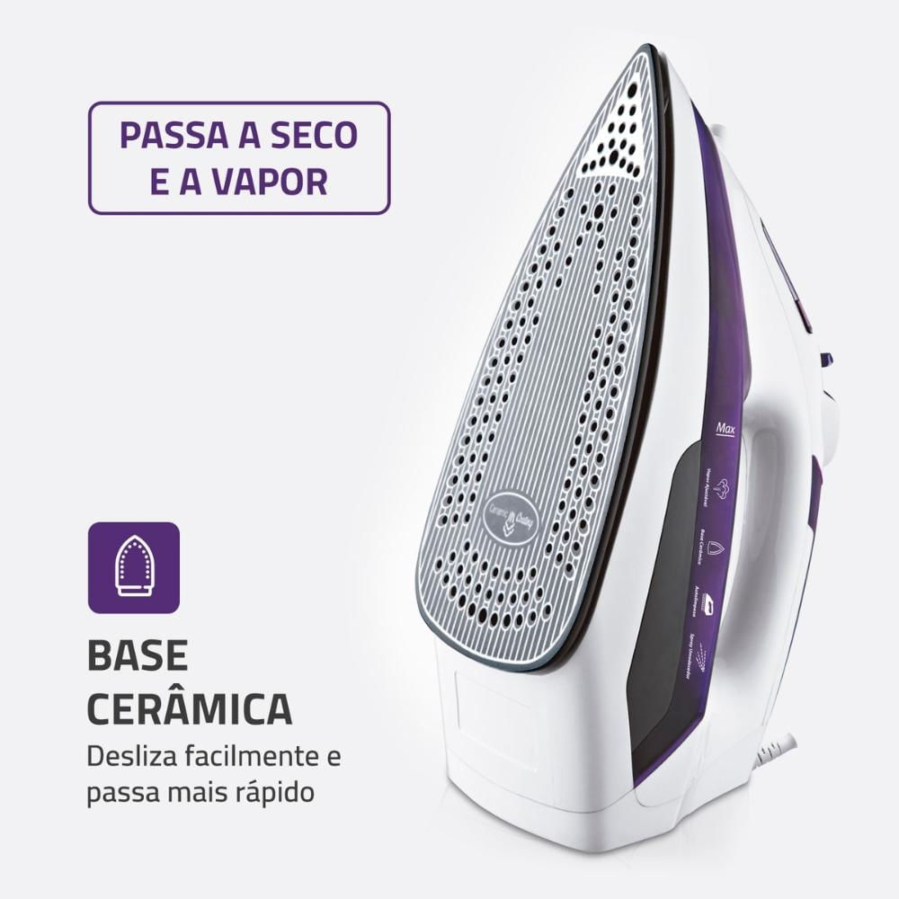 Foto 2 de Ferro a Vapor Mondial Ceramic Express F-40 127V