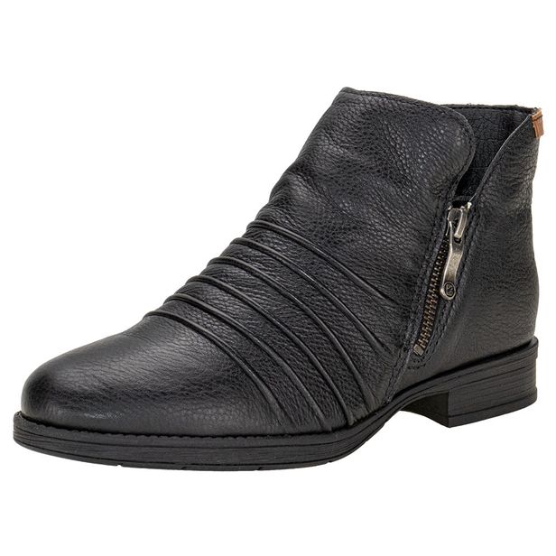 Bota Feminina Cano Baixo Bottero 361706 PRETO 34