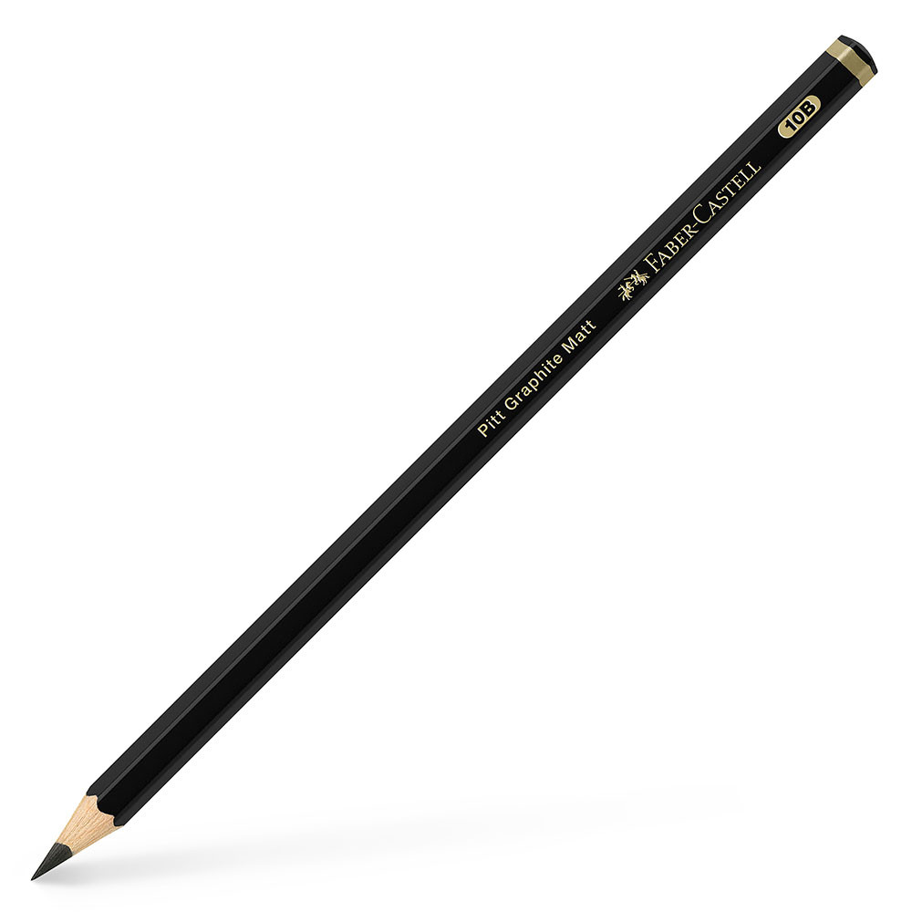 Lápis preto Pitt Grafite Matt 10B Faber-Castell