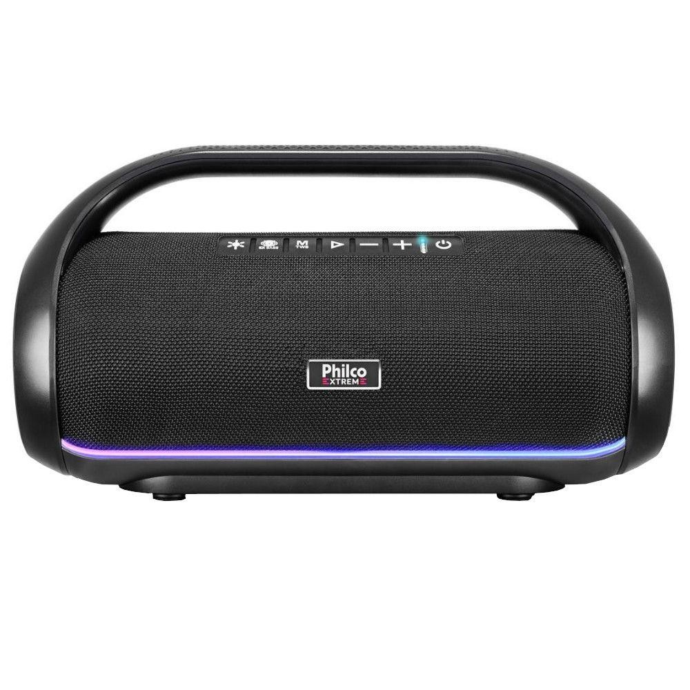 Caixa De Som Portátil Philco PBS220BT Speaker Extreme Com Bateria Bluetooth 5.3 Flash Light 220W
