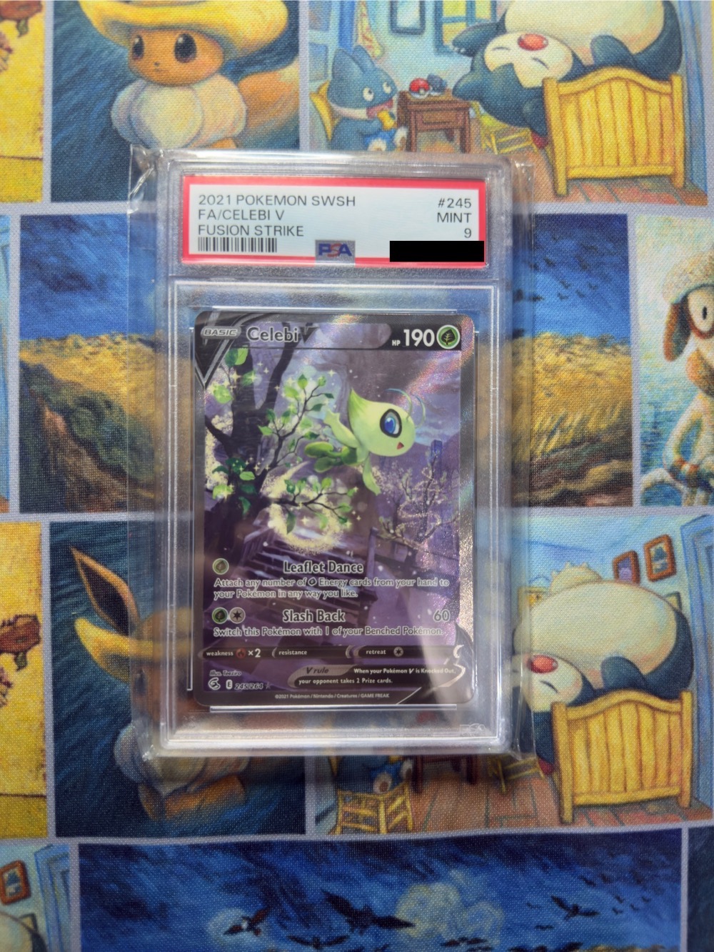 Celebi V (245/264) Golpe Fusão Pokémon TCG — PSA 9, Novo