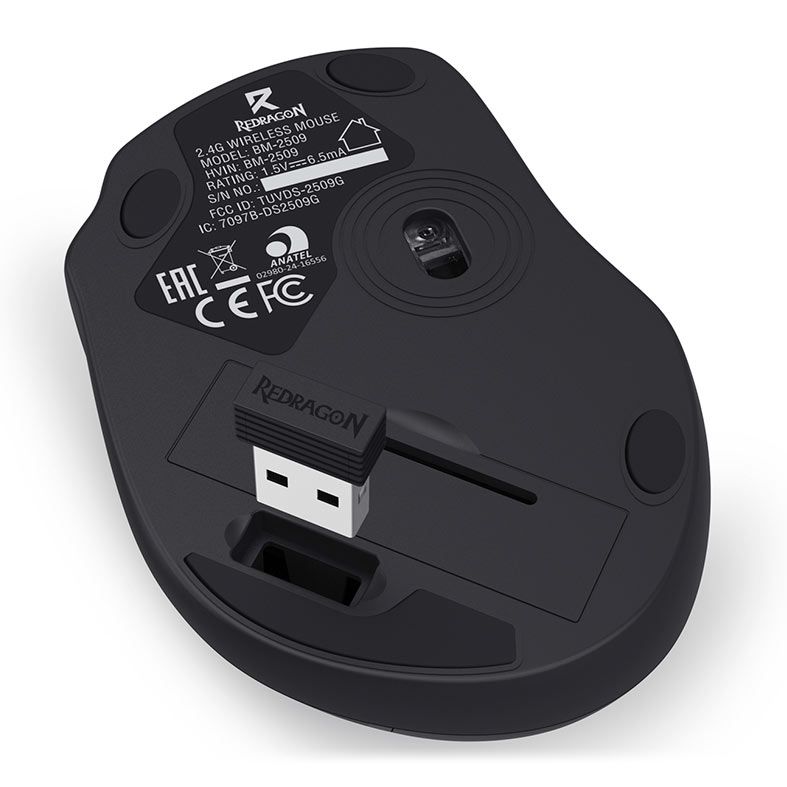 Foto 5 de Kit Teclado e Mouse BS-8772, Wireless, Led Azul, ABNT2, 2400DPI, BS-8772-BK