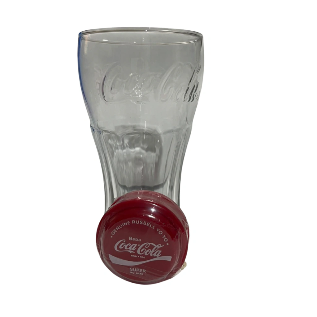 Copo Coca-Cola Cisper Contour + Ioiô Russell Super Vintage (Item de colecionador)