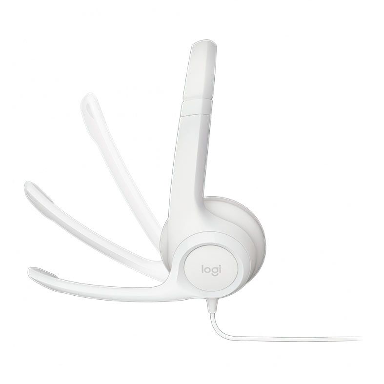 Foto 3 de Headset Logitech H390, USB, Branco, 981-001285