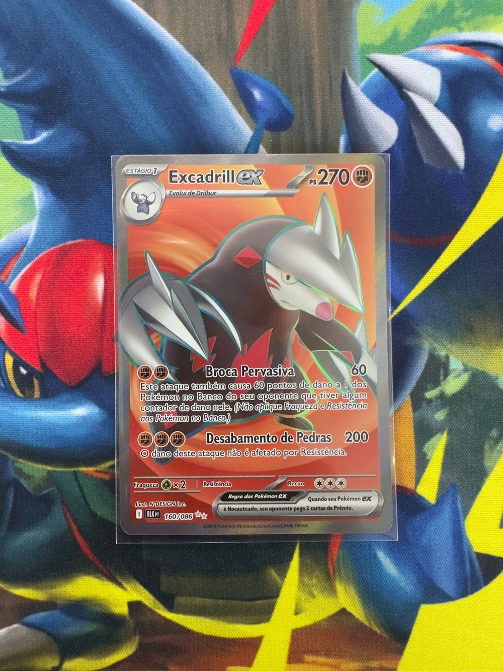 Excadrill ex (160/86) Raio Preto Pokémon TCG — Lightly Played, Usado