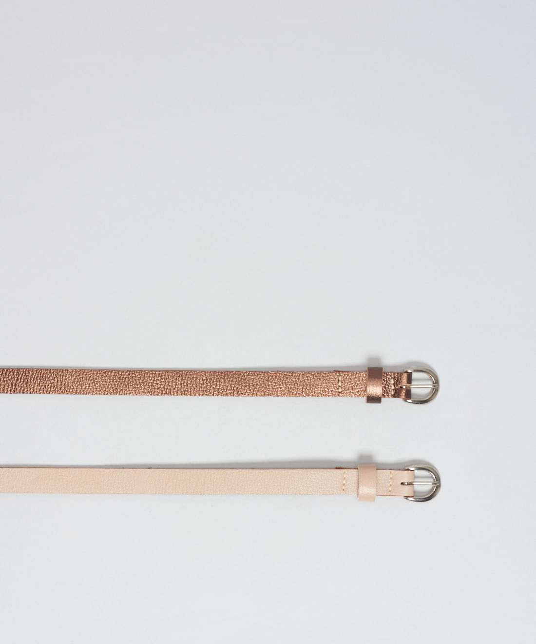 Kit Cinto Couro Thalia - Areia/Bronze — pp - areia/bronze