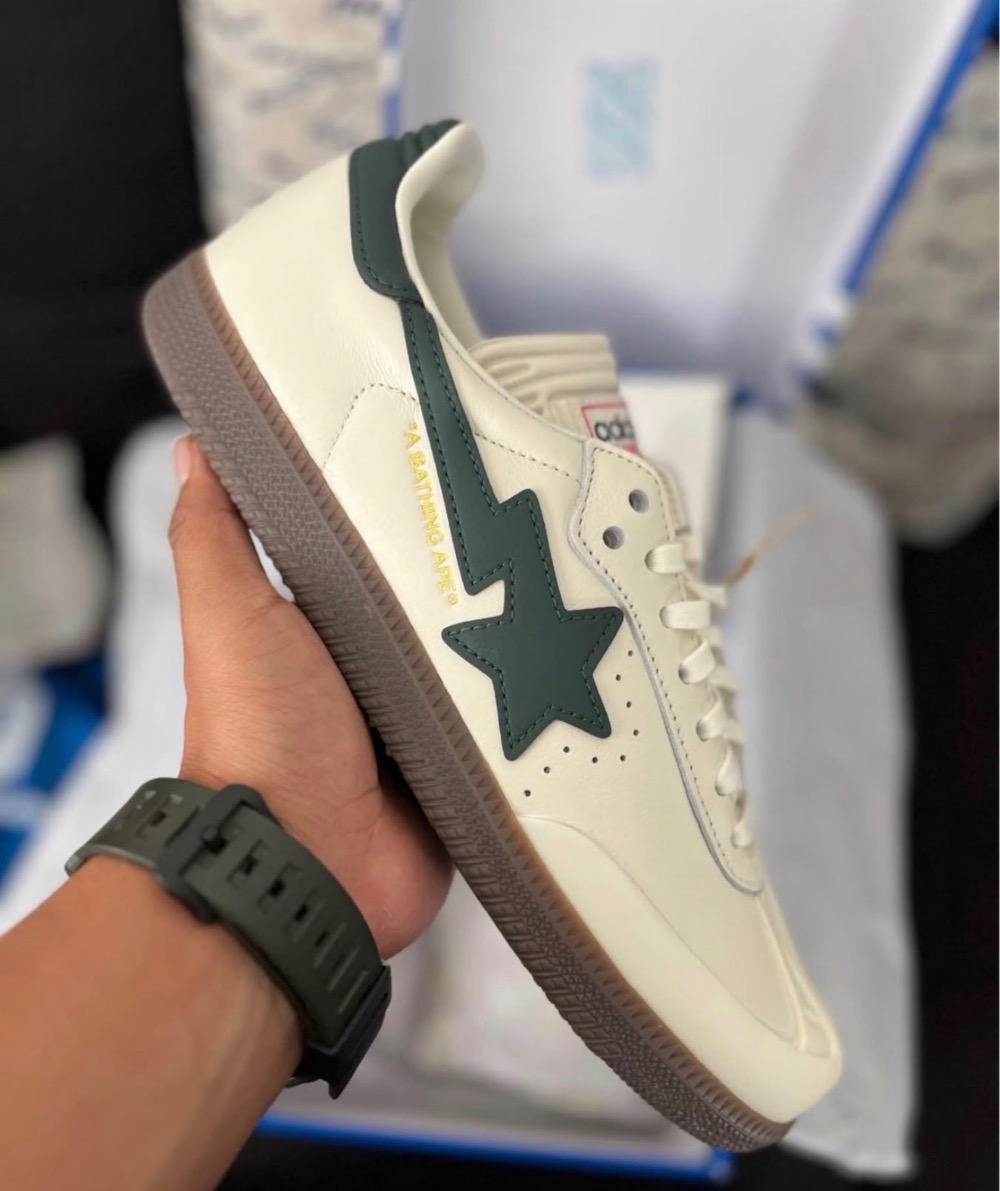 Bape x adidas Samba World Cup Pack Off White — 35, Novo