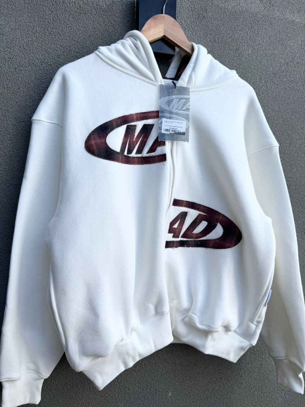 Moletom Mad Enlatados Portal Xadrez Off White — XXG, Novo