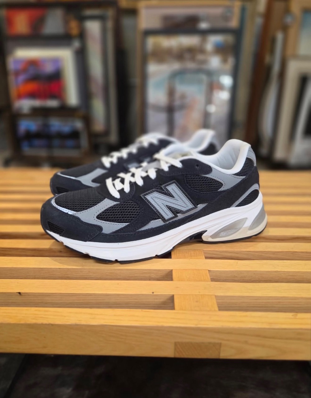 New Balance 2010 Black White Grey — 38, Novo