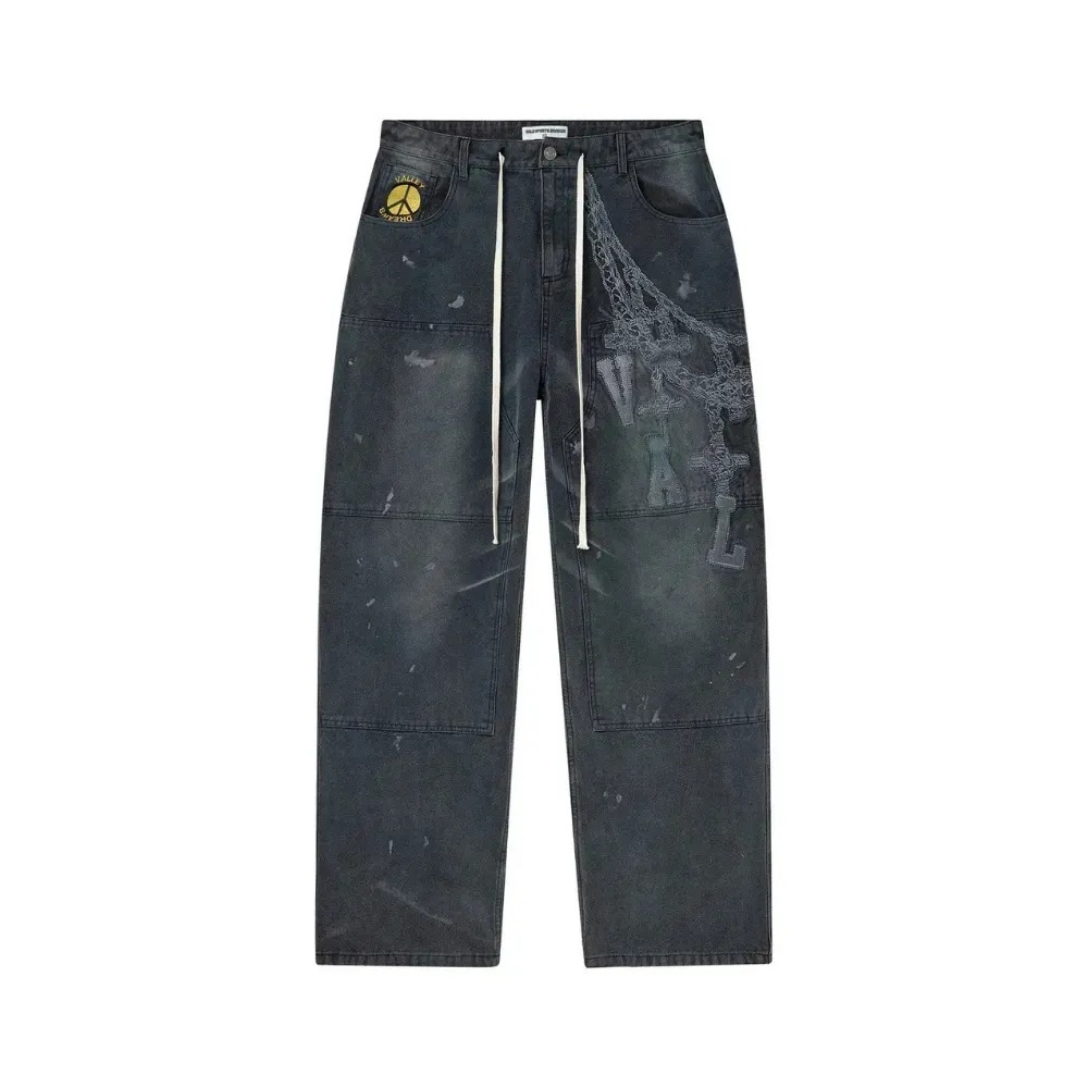 Calça Vale Lives Forever Chain Painters Asphalt — 44, Novo