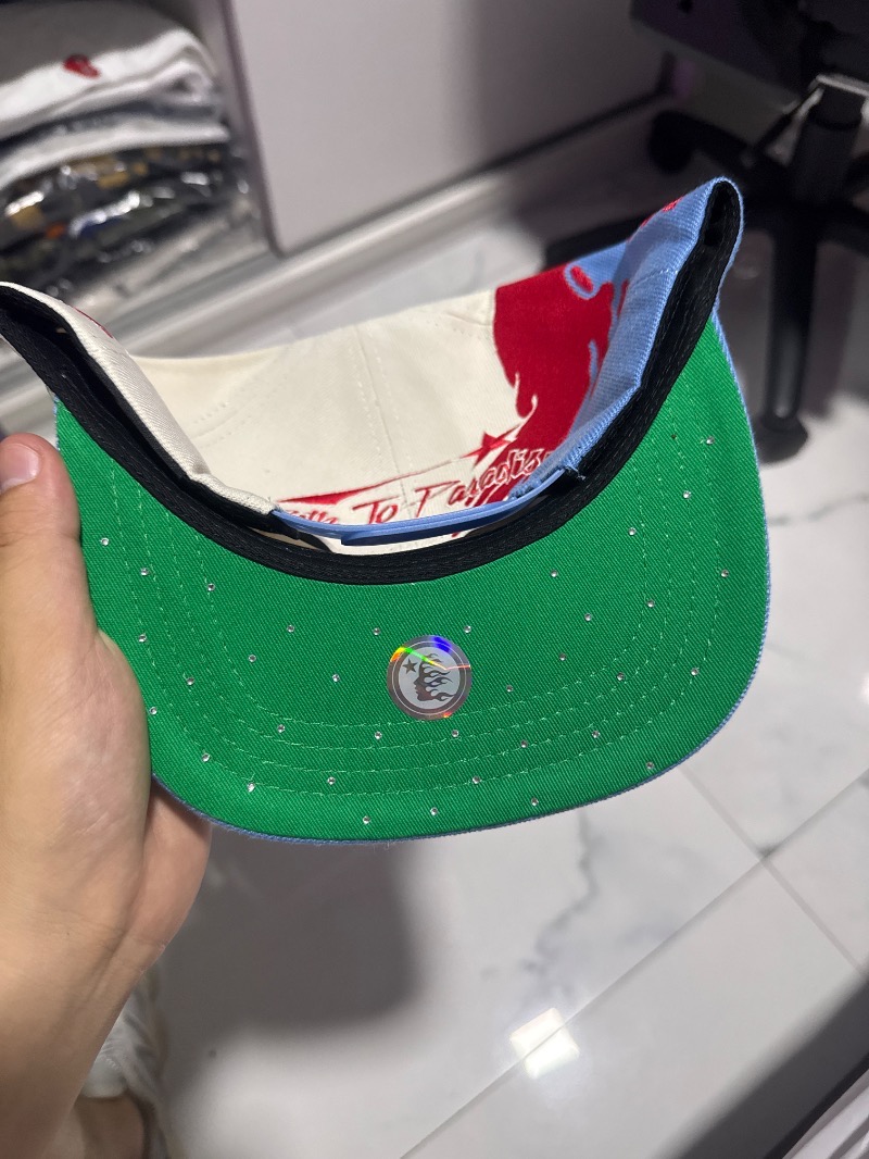 Foto 3 de Boné Hellstar Paintbrush Snapback Red Blue — Único, Novo