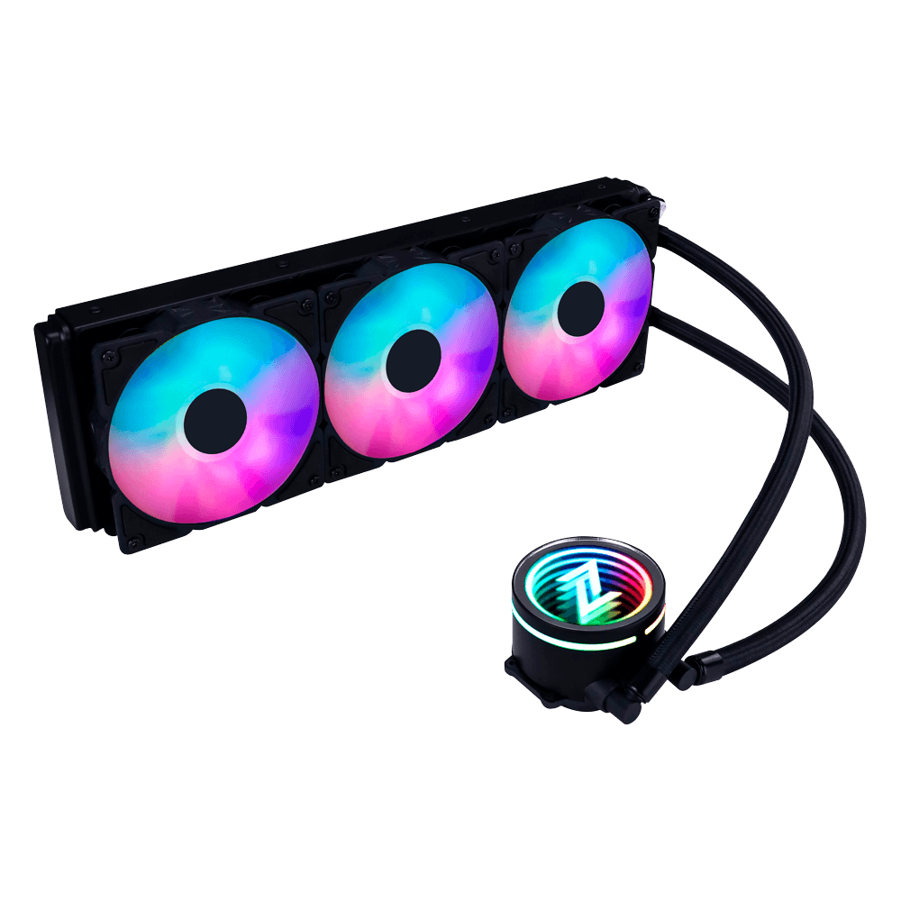 Water Cooler Neologic Liquid Color Dark Storm 3.6, Intel/AMD, ARGB, 360mm, Preto, NLDRK360ARGB