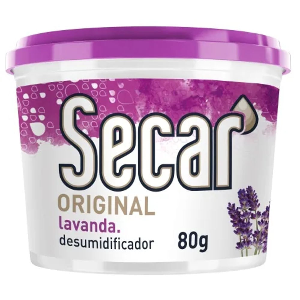 Desumidificador 80g Original Lavanda Secar