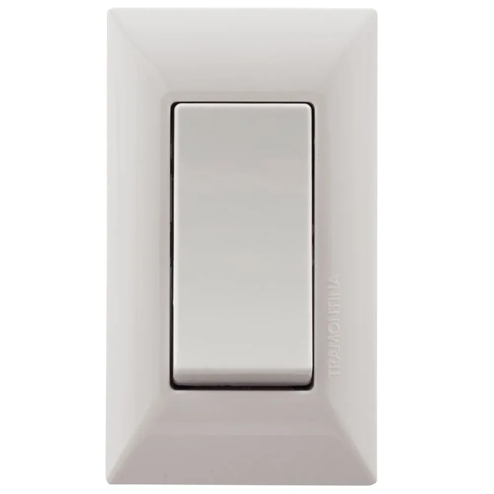Interruptor para Móvel Simples Aria 6A Branco Tramontina