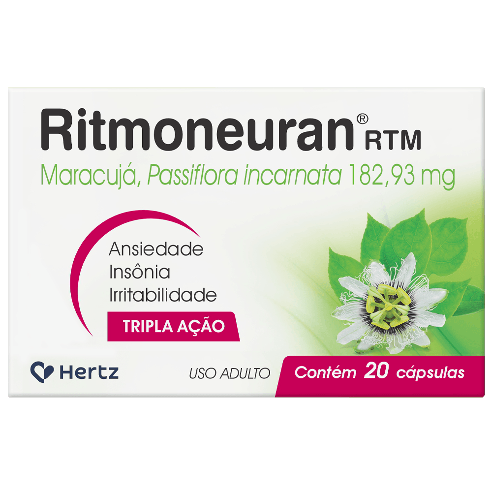 Ritmoneuran Rtm Passiflora Incarnata L. 182,93mg 20 Cápsulas