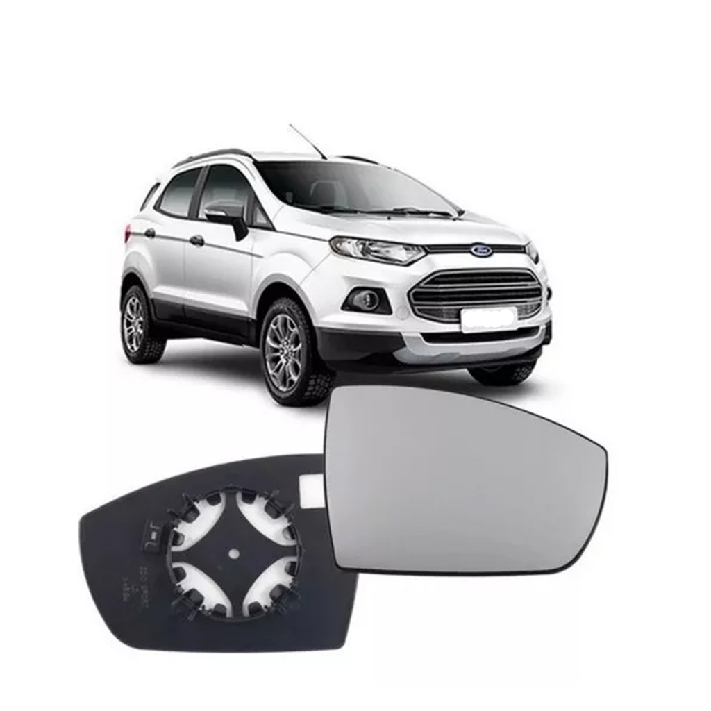 Lente Retrovisor Ecosport 2013 A 2020 Com Base Lado Direito