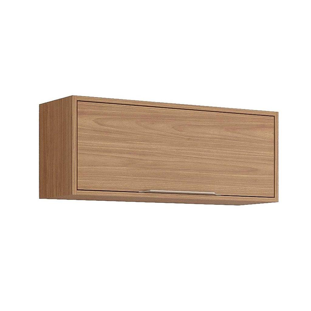 Armário Aéreo p/ Cozinha Divina Geladeira c/1 Porta Basculante 80 cm Freijo - MGM