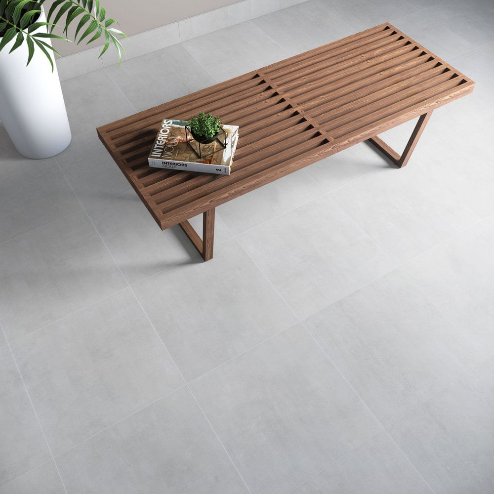 Piso Habitat Cimento Acetinado 45X45Cm Retificado Caixa 2,43M2 Eliane