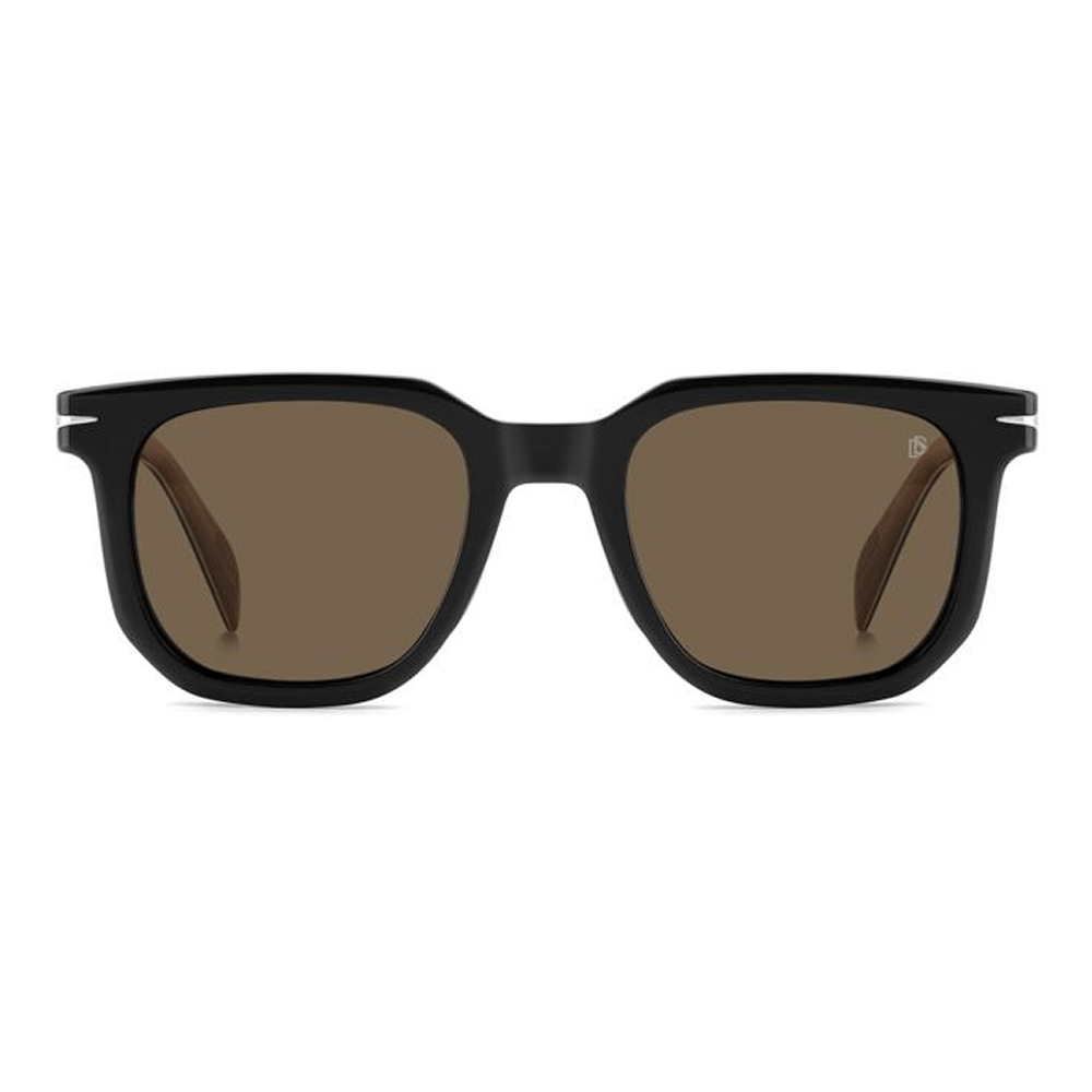 Óculos de Sol David Beckham 7143/C Feminino Quadrado Acetato Preto