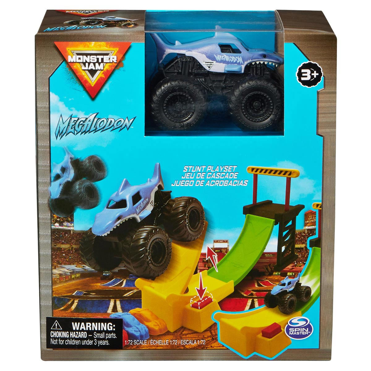 Carrinho Megalodon E Rampa Com Lançador - Monster Jam