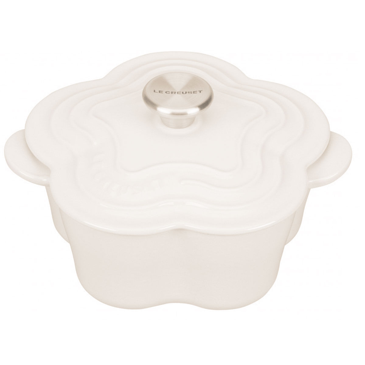 Panela Flor Tradicional 20 cm Branco Meringue Le Creuset