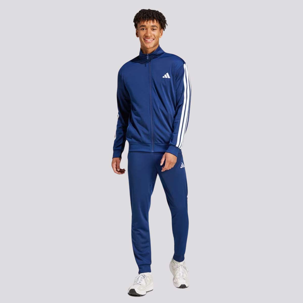 Agasalho Adidas 3 Stripes Azul Marinho