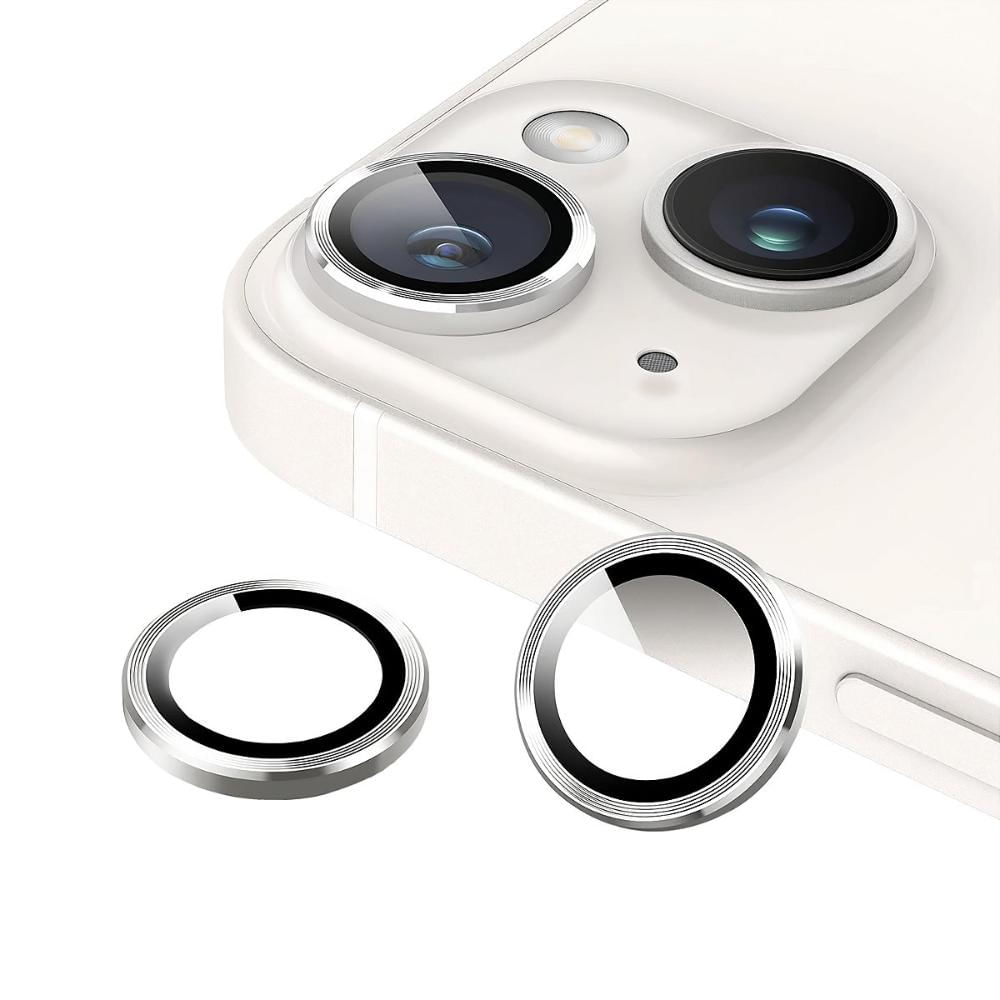 Protetor de Lente para iPhone 15 Plus - One Armor - Frame para câmera - Prata - Gshield