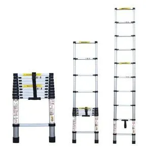 Escada Telescópica Alumínio 2.6m 9 Degraus