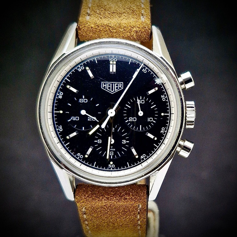 Relógio Heuer Carrera 1964 Re-Edition Chronograph 35mm — Único, Usado