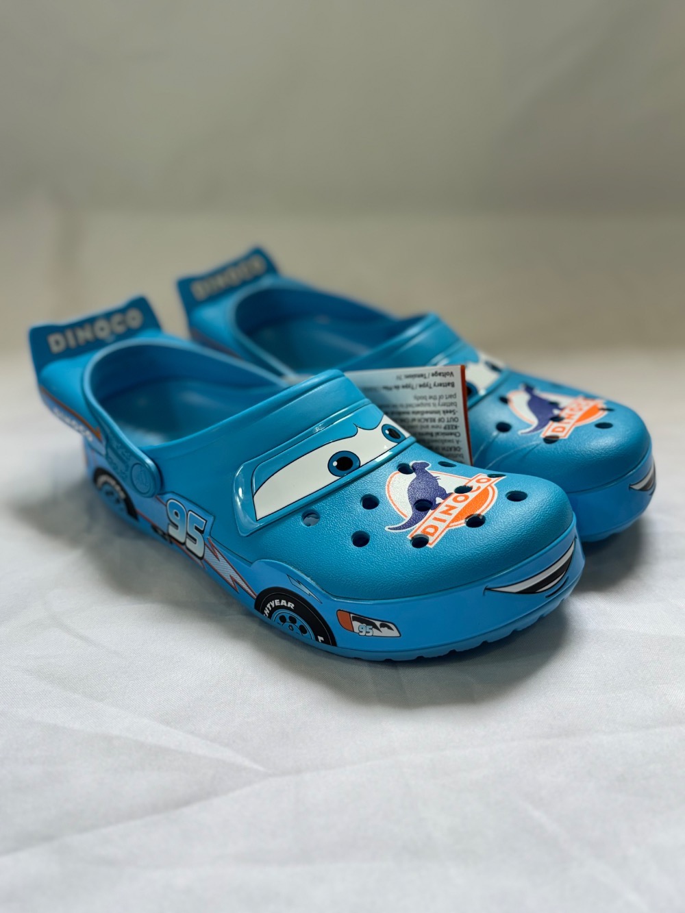 Cars x Crocs Crocband Lightning McQueen Dinoco Blue — 44, Novo
