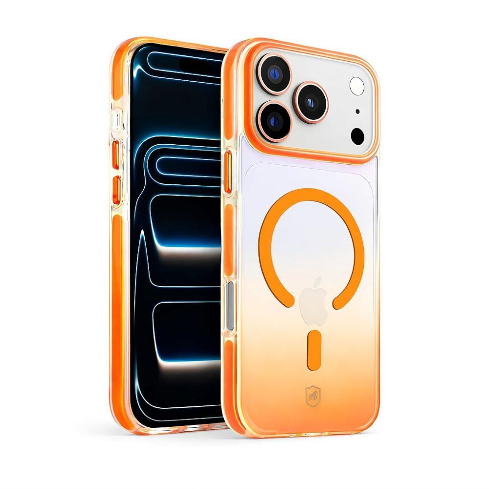 Capa case capinha para iPhone 18 Pro Max - Akroma Magsafe - Laranja - Gshield