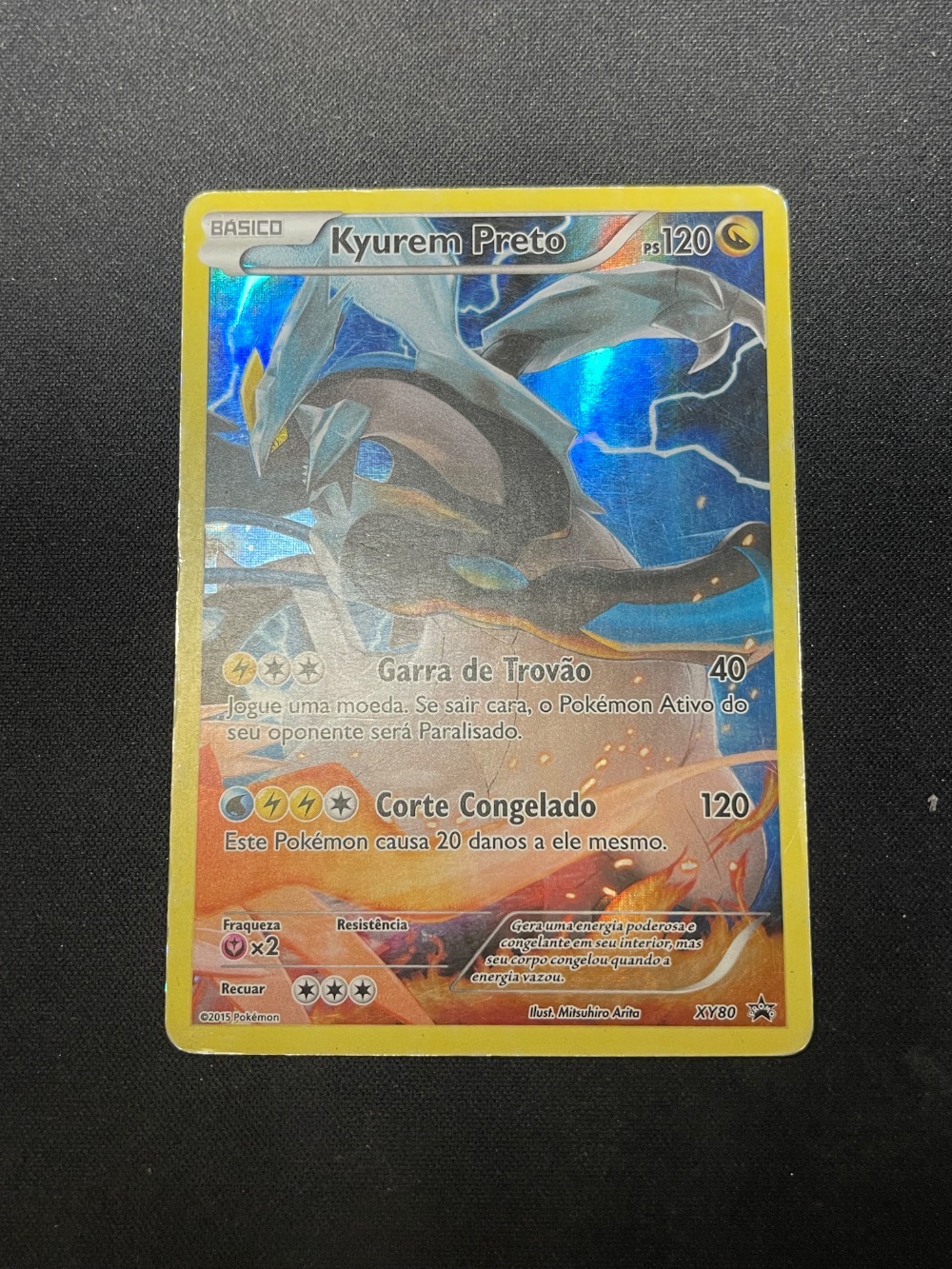 Kyurem Preto (XY80) XY Promos Pokémon TCG — Damaged, Usado