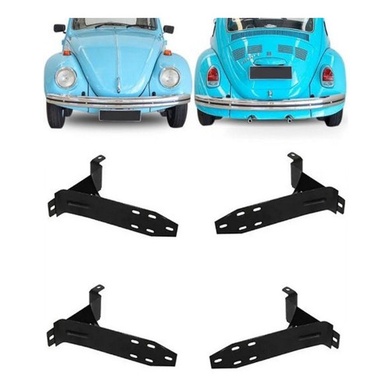 Suporte ( Jogo 4 Pecas ) Parachoque Fusca 71 A 77